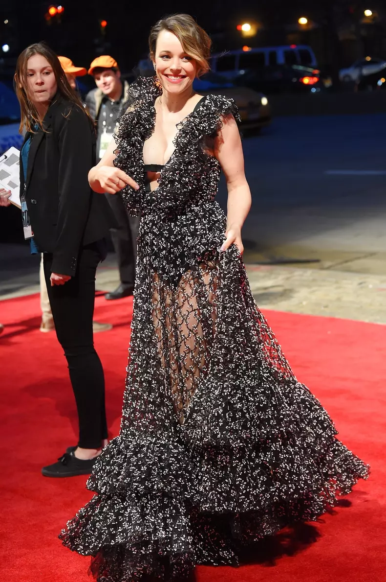 Rachel McAdams arrives at the 2018 Tribeca Film Festival premiere of 'Disobedience'