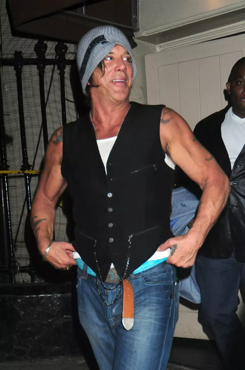 *STOCK IMAGES* PICTURES TAKEN ON THE 28/08/2009* Mickey Rourke at Wellington Club