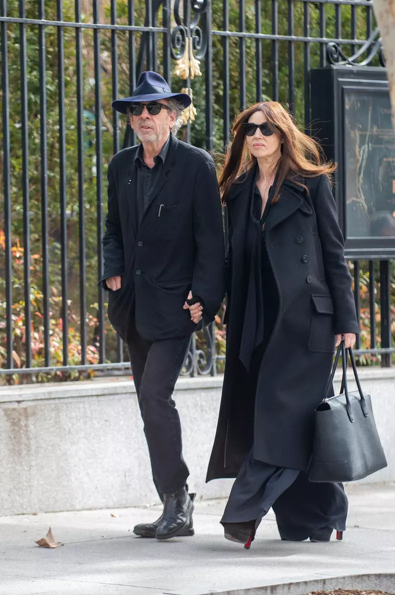 PREMIUM EXCLUSIVE: Tim Burton and Monica Bellucci go public as a couple for the first time on a romantic trip to Madrid