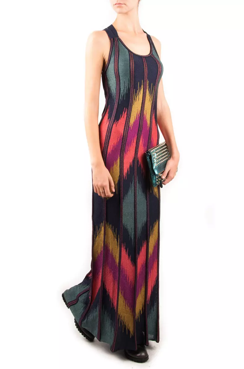 Rochie din jerse cu zig-zag m missoni - 4169 lei