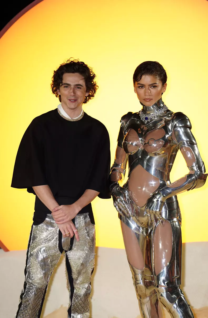Timothée Chalamet și Zendaya, la premiera Dune 2