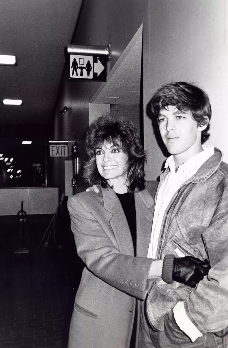 Linda Gray și fiul ei Jeff Thrasher