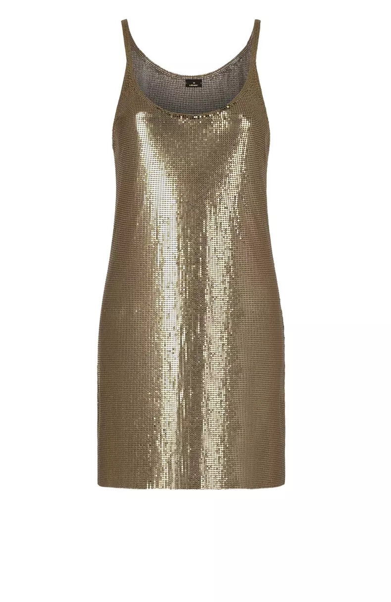 Rochie din aluminiu, Rabanne, 2.813 euro, www.farfetch.com
