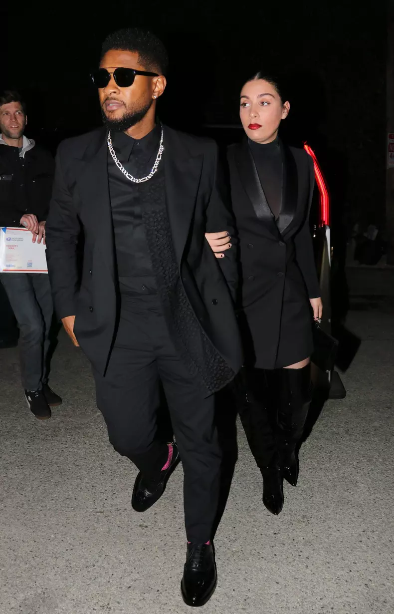 Usher și Jenn Goicoechea