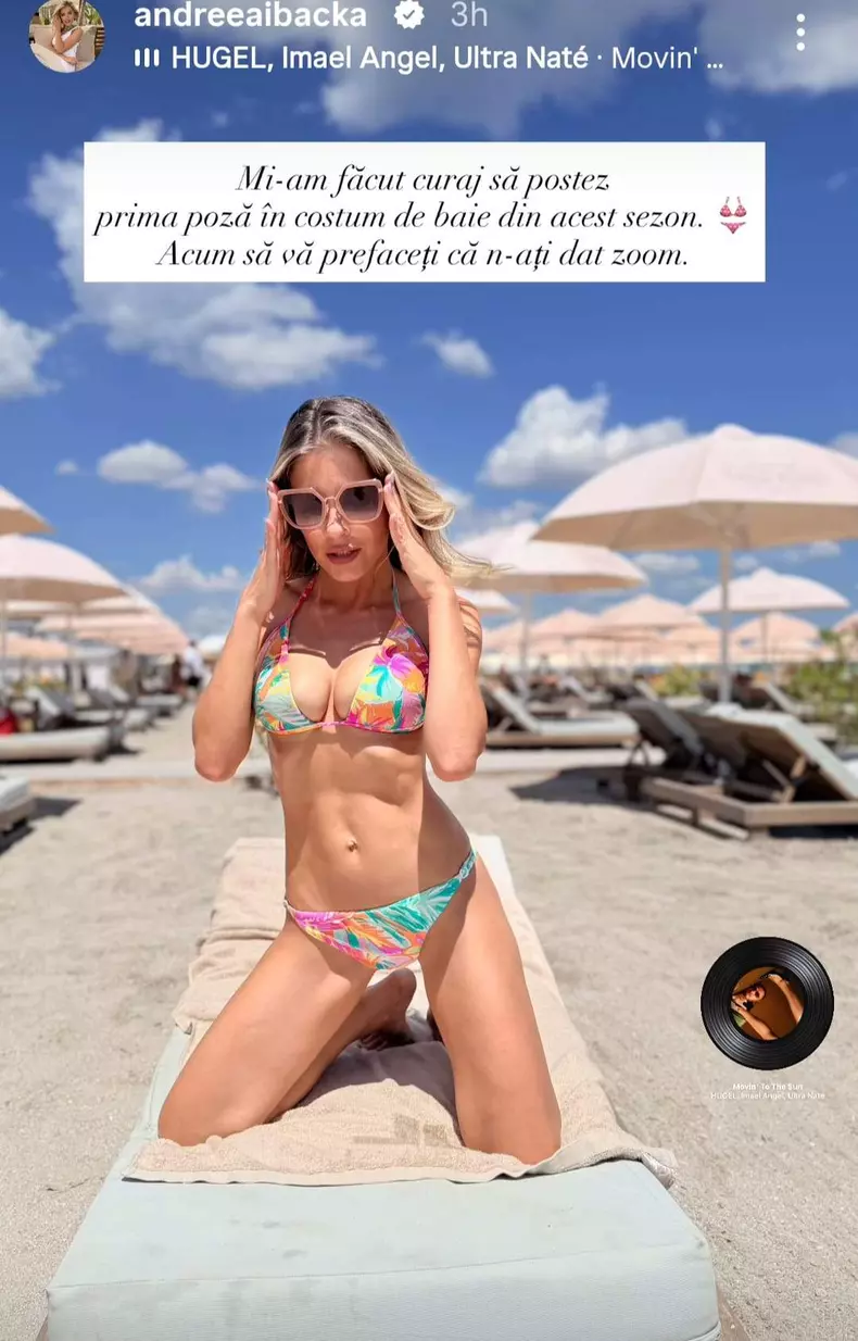 Andreea Ibacka la plaja