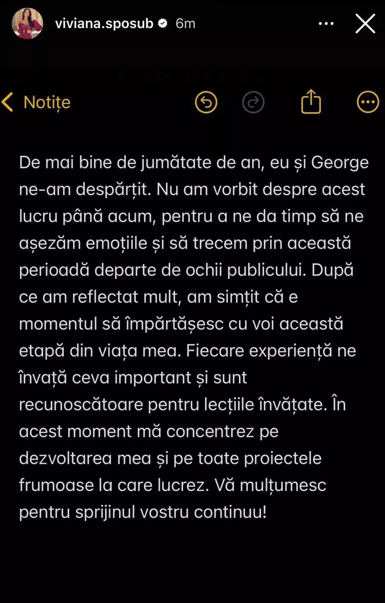 George Burcea și Viviana Sposub despartire