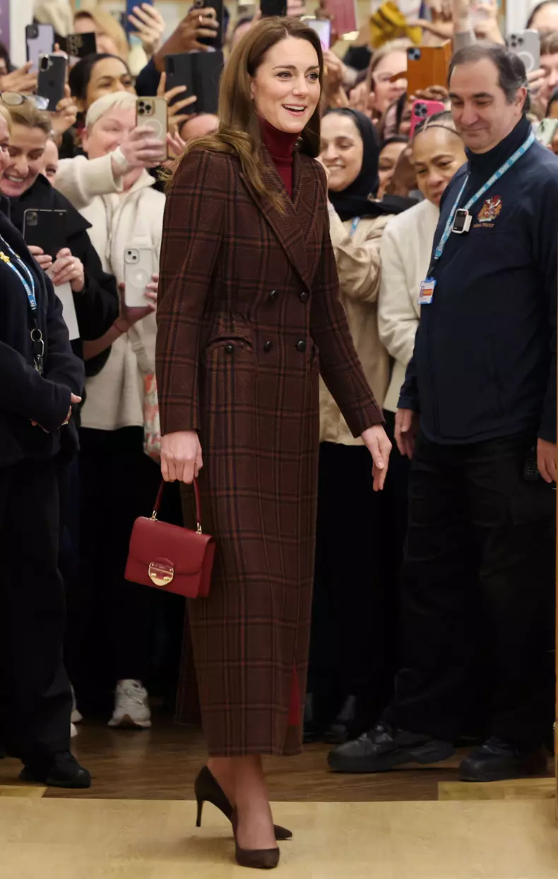 Kate Middleton at The Royal Marsden Hospital in London