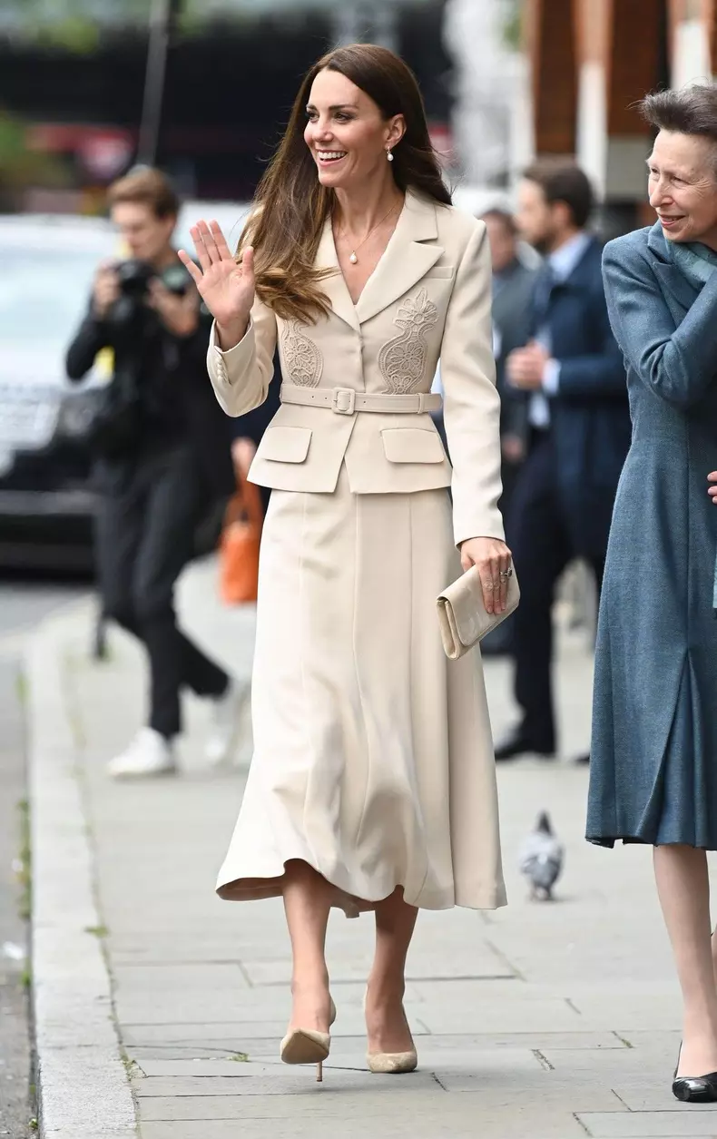 London, UK. April 27th, 2022. London, UK.The Princess Royal, Patron, the Royal College of Midwives, and The Duchess of Cambridge, Patron, the Royal College of Obstetricians and Gynaecologists, visit the RCM and RCOGs headquarters in London. Home to a col