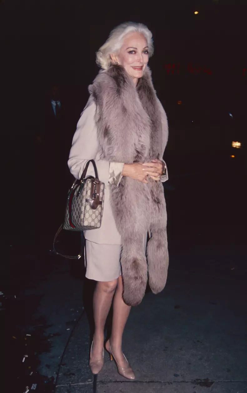 Carmen Dell'Orefice in New York City in September 1993.   Photo Credit: Henry McGee/MediaPunch