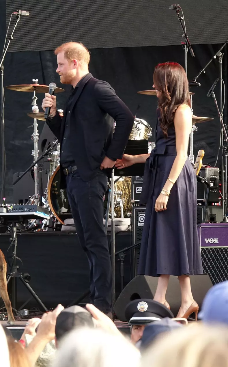 Prince Harry & Meghan Markle appear together at an event to honor first responders at Kevin Costner’s One805 Live! event