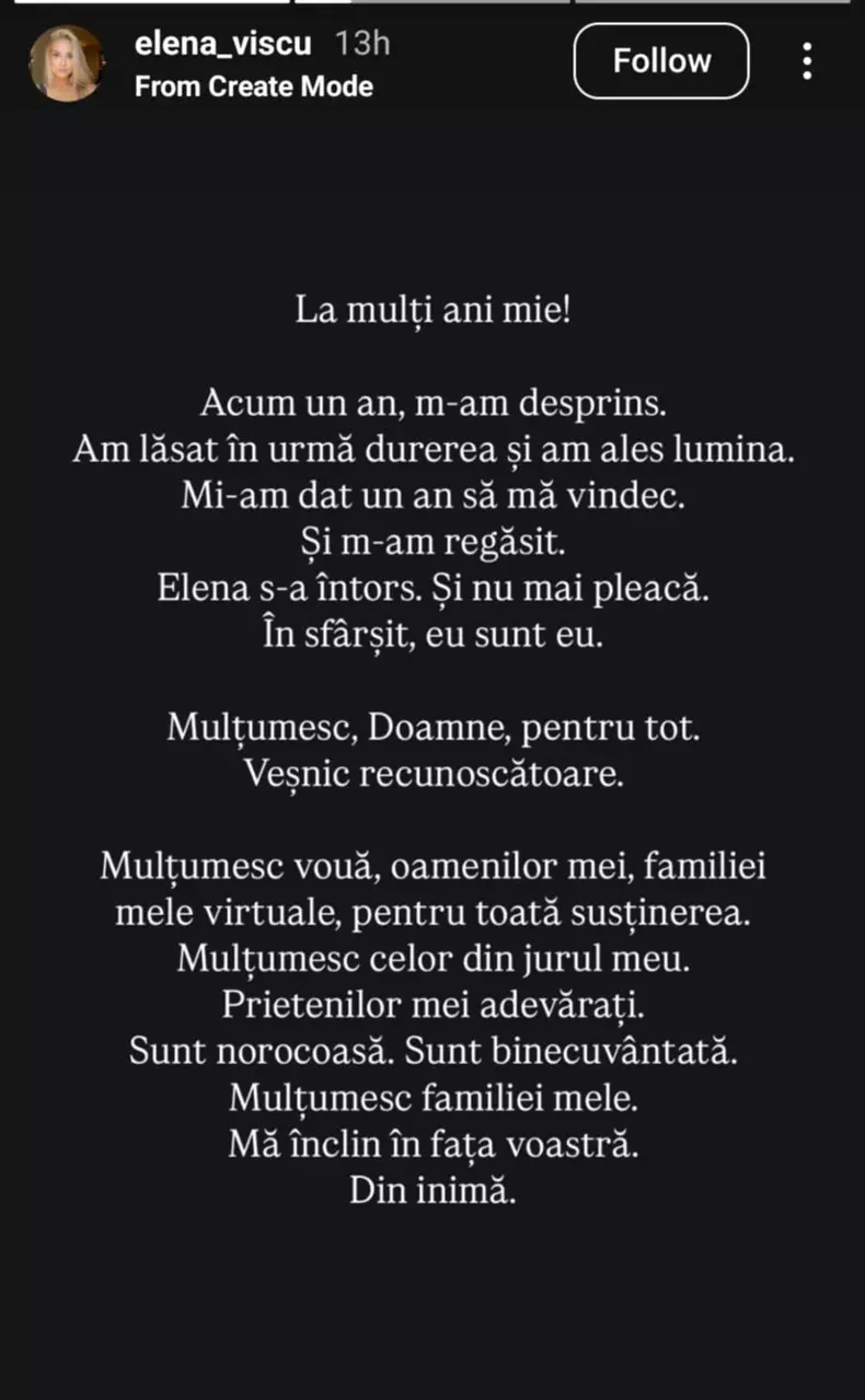 ELENA VISCU POSTARE