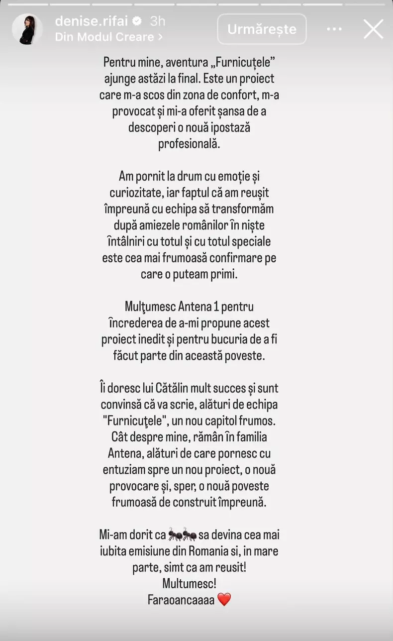 Denise Rifai postare1