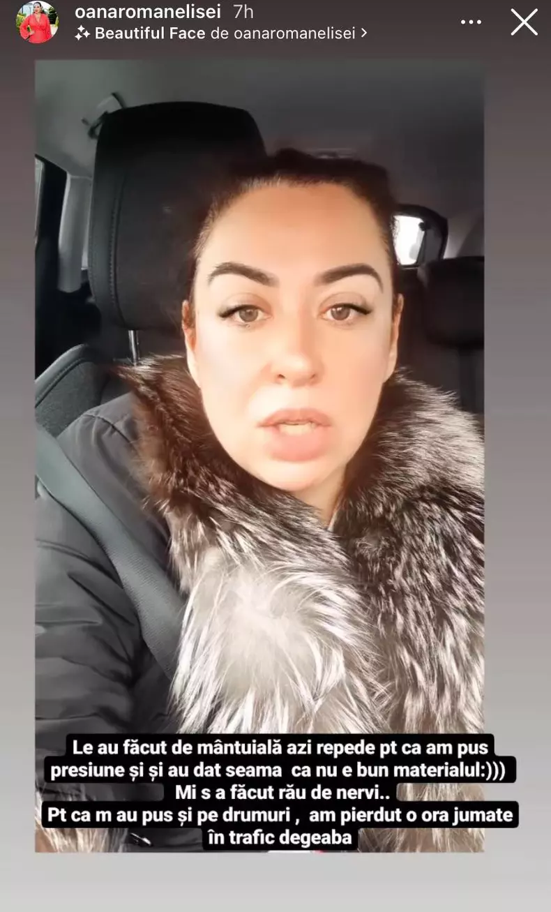 Oana Roman, nervoasa