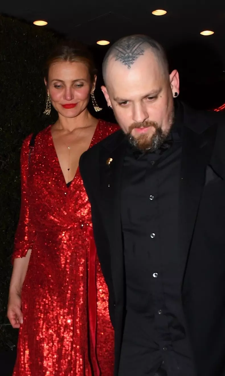 Camron Diaz and Benji Madden attend Gwyneth Paltrow Party
