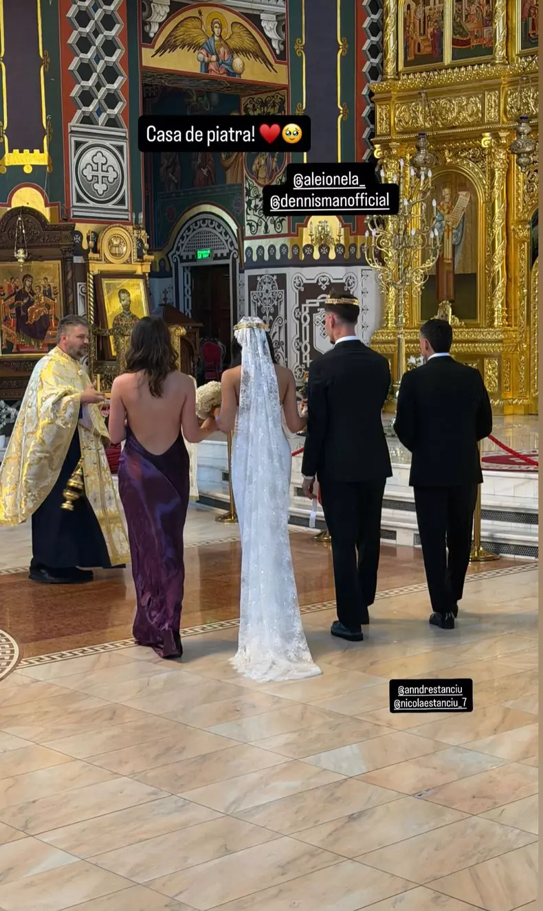 alexandra si dennis in biserica