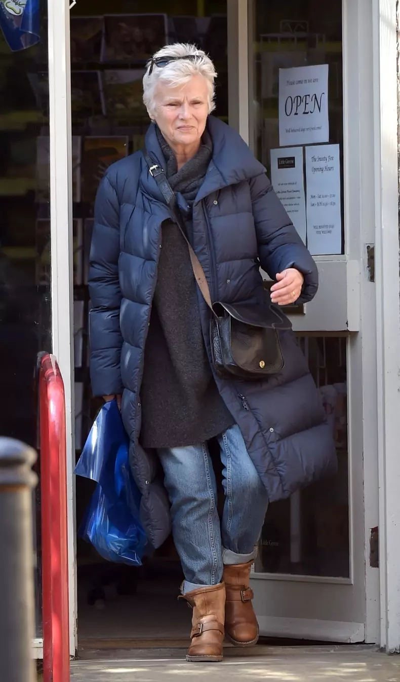*EXCLUSIVE* Actress Julie Walters enjoying a stroll through a small village in Yorkshire
