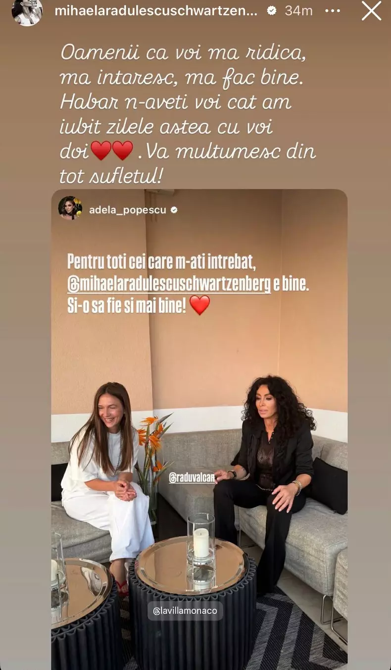 Adela Popesu si Mihaela Radulecu la Monaco