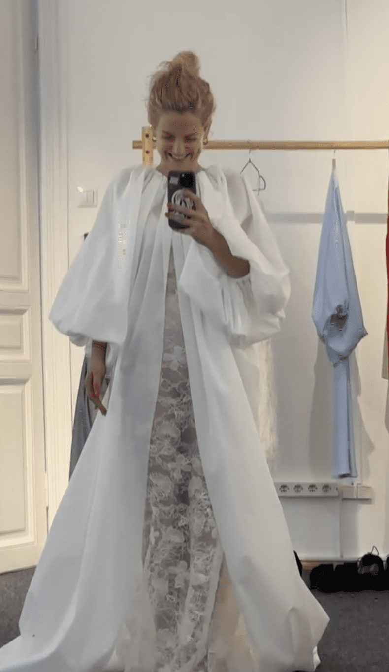 Victoria Raileanu în rochie de mireasă