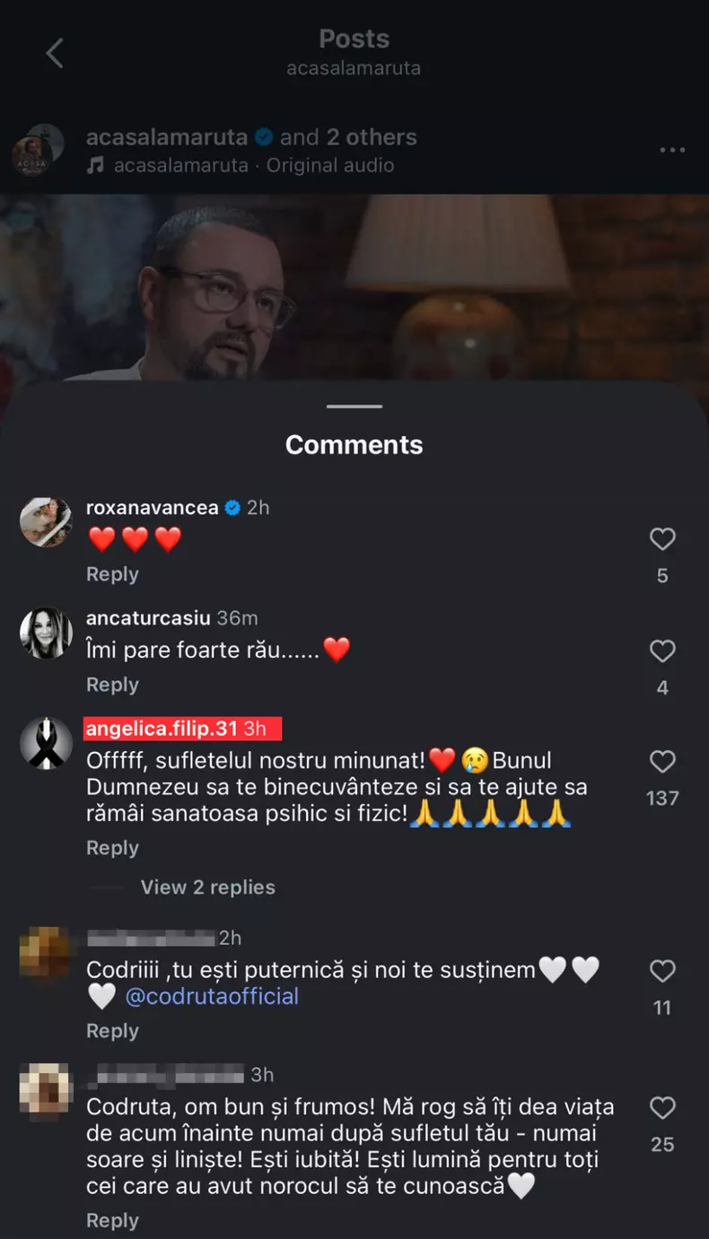 mama codruta filip mesaj