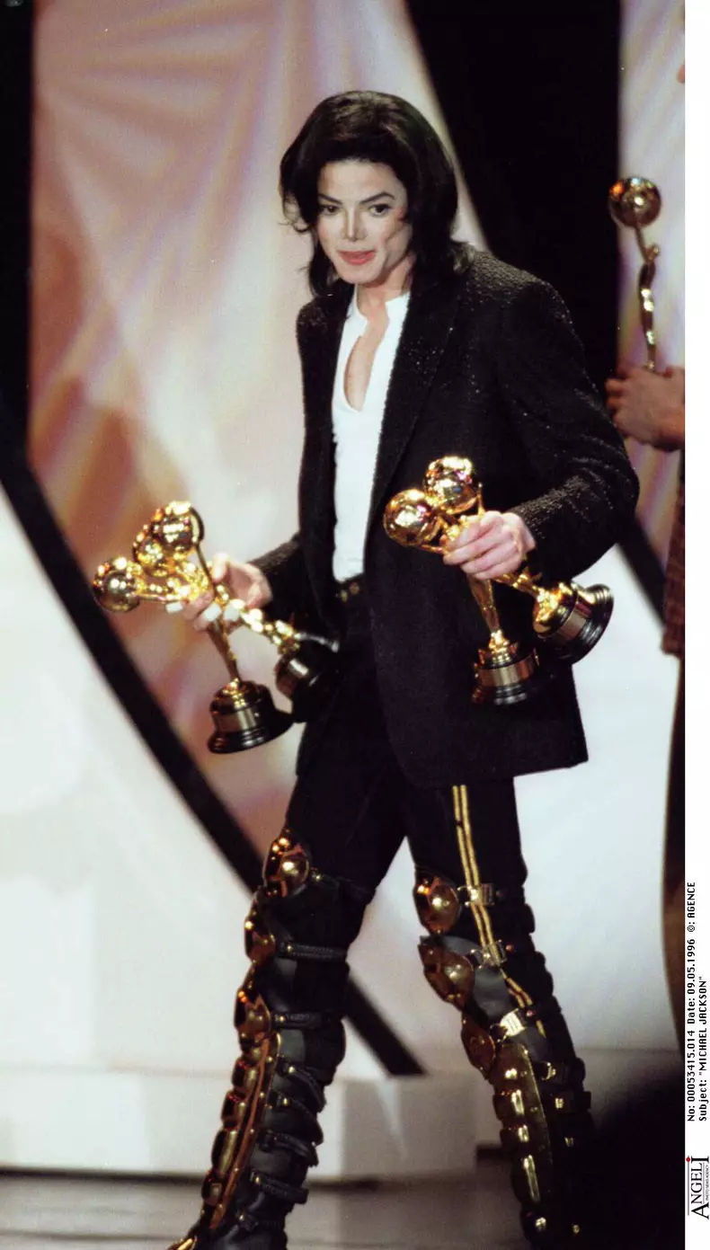 "MICHAEL JACKSON" SCENE WORLD MUSIC AWARDS 1996 MONACO TROPHEE "PLAN SERRE"