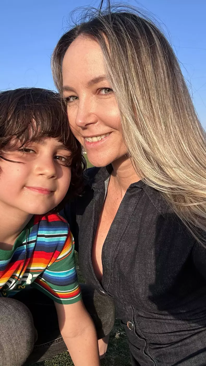 Octavia Geamănu și fiul ei (1)