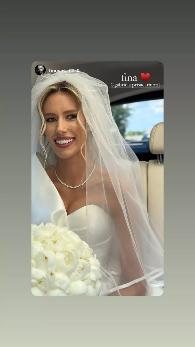 Dani Oțil Gabriela Prisăcariu imagini de la nunta rochia de mireasa