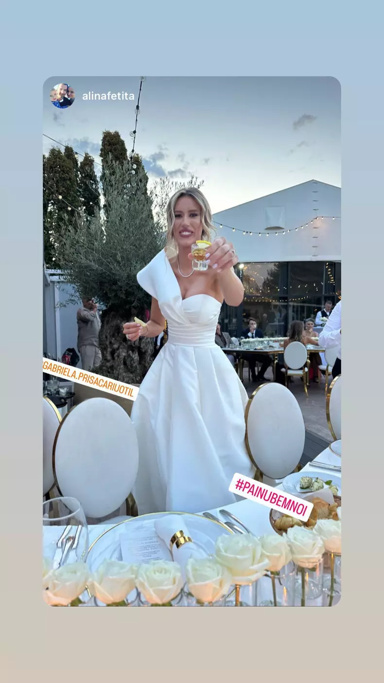 Dani Oțil Gabriela Prisăcariu imagini de la nunta rochia de mireasa