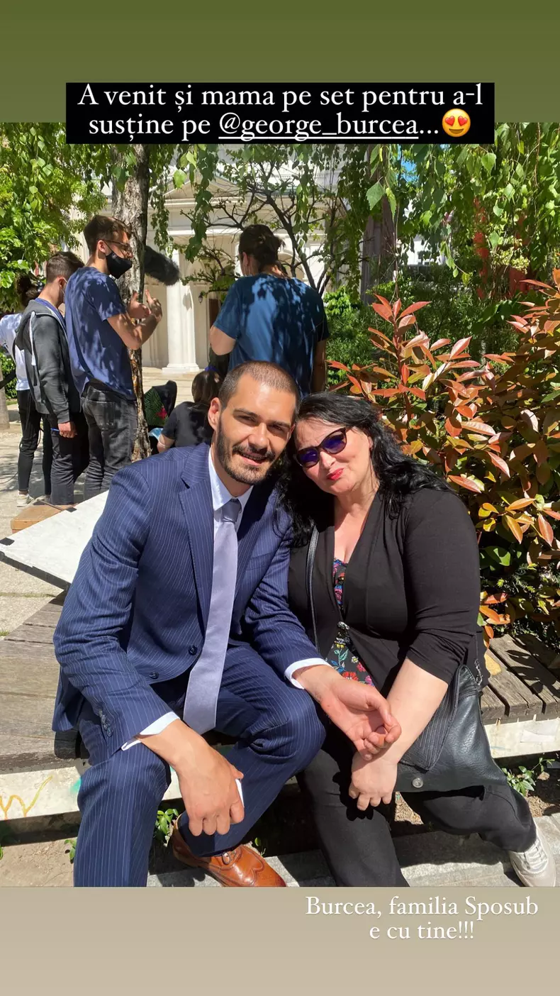 George Burcea și mama Vivianei Sposub