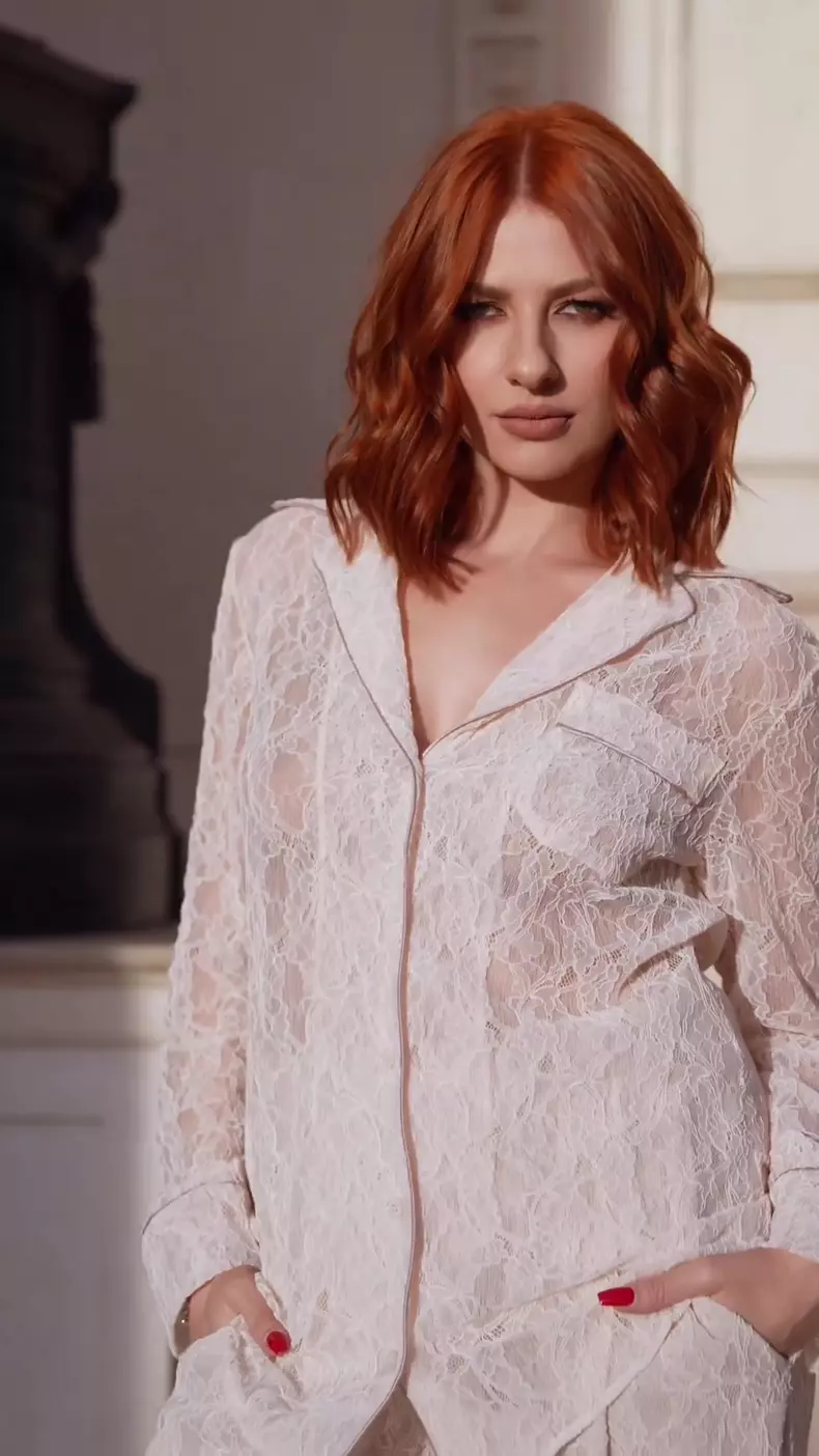 Lidia Buble schimbare look roșcat arămiu (3)