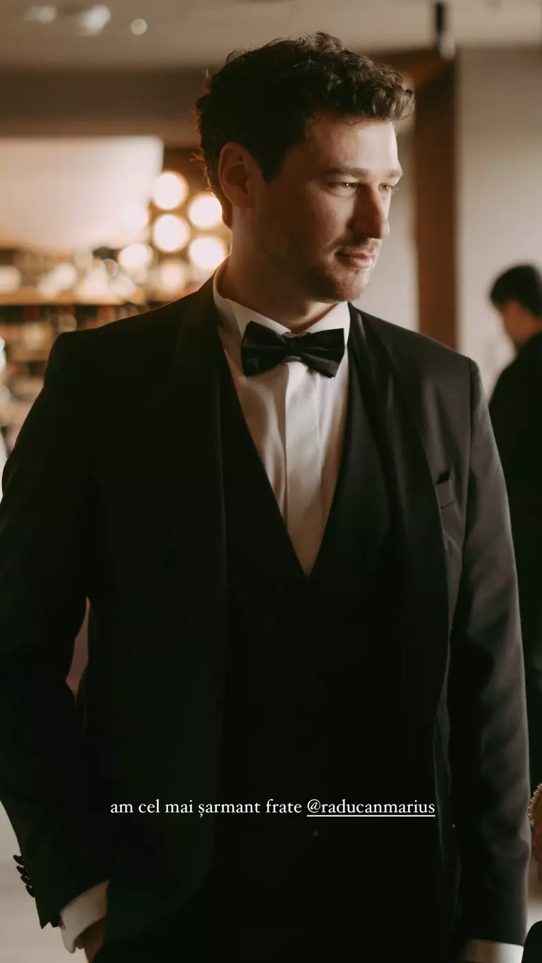 Fratele Dalianei Răducan, Marius Răducan, la nunta ei cu Răzvan Simion