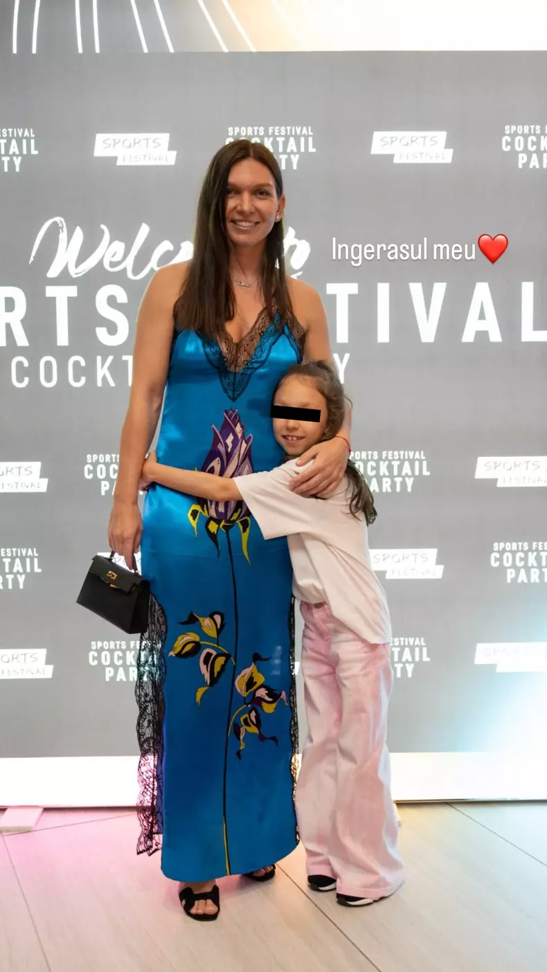Simona Halep și nepoata ei la Sports Festival Cocktail Party 2024