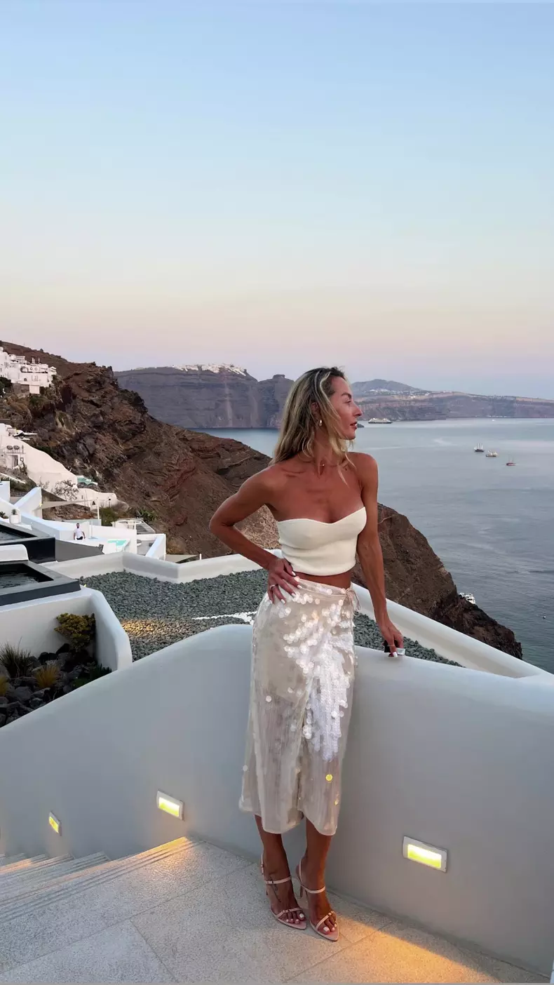 Flavia Mihășan în vacanță în Grecia, august 2024
