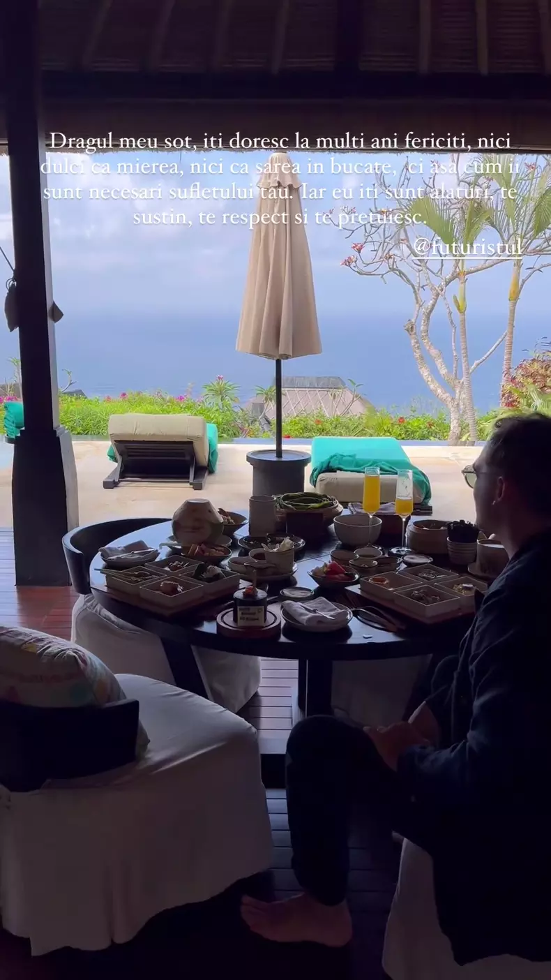 Răzvan Simion și-a sărbătorit aniversarea de 44 de ani în Bali, în luna de miere cu Daliana Răducan, soția lui