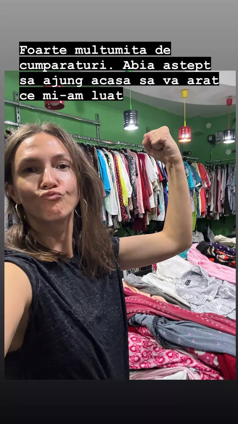 adela popescu cumparaturi second hand