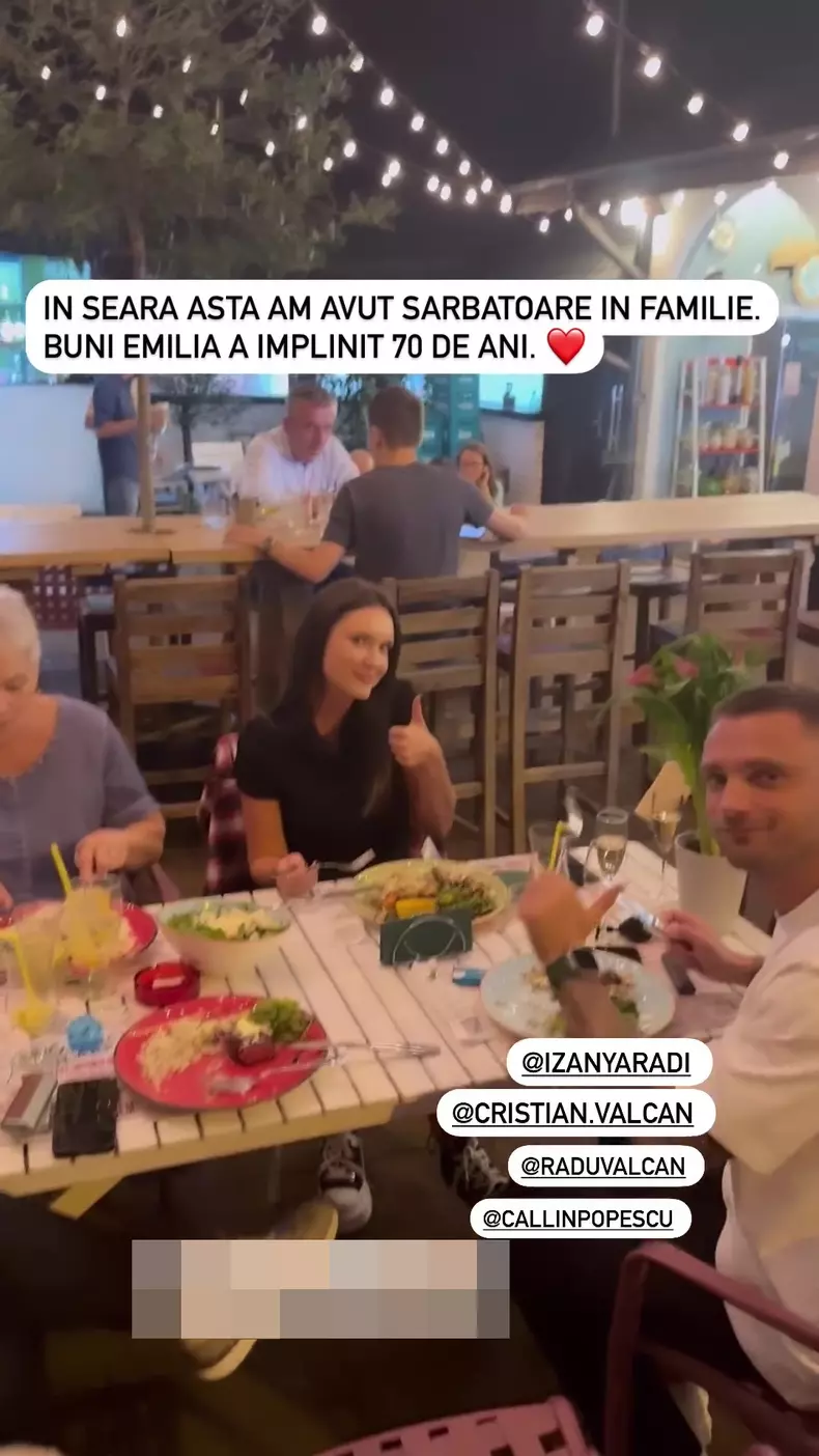 Aniversare mama lui Radu Vâlcan, Emilia