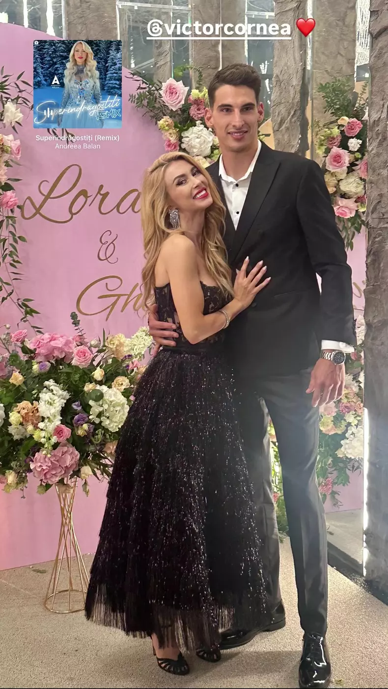 Andreea Bălan și Victor Cornea la nunta dintre Lora și Ionuț Ghenu (2)