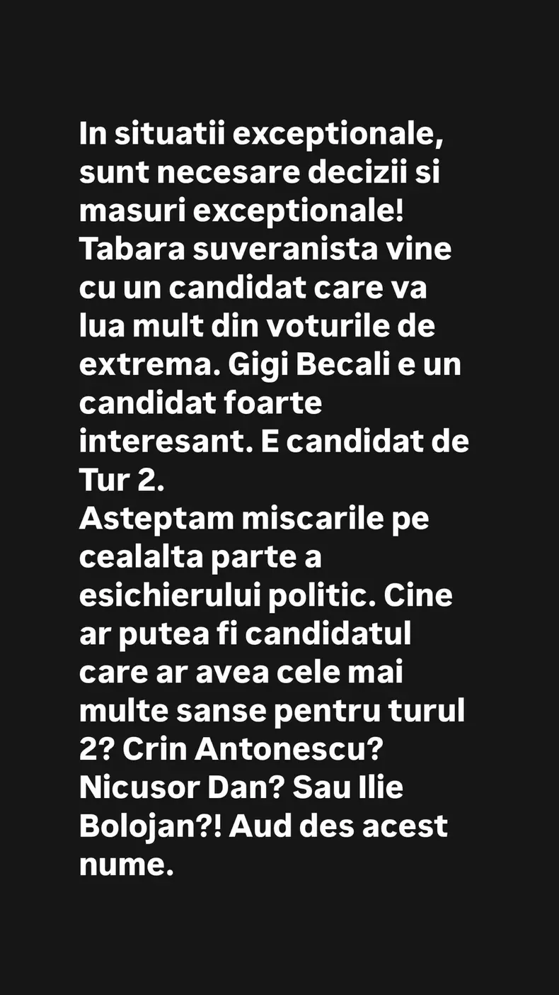 Denise Rifai opinie despre candidații la alegerile prezidențiale din 2025 (2)