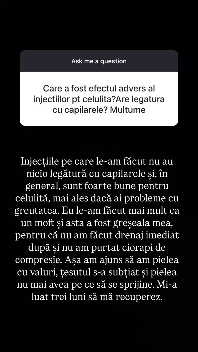 Cristina Ich a suferit reacții adverse după o procedură estetică populară (2)