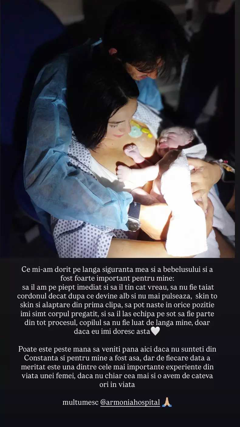 Ștefana Peev a născut al treilea copil, un băiat (1)