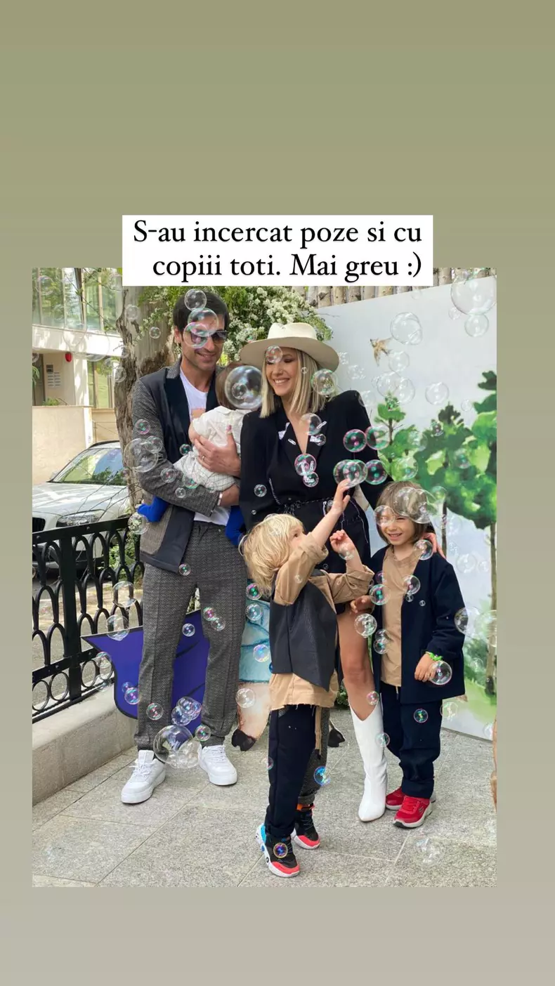 Adela Popescu și Radu Vâlcan și-au botezat fiul cel mic