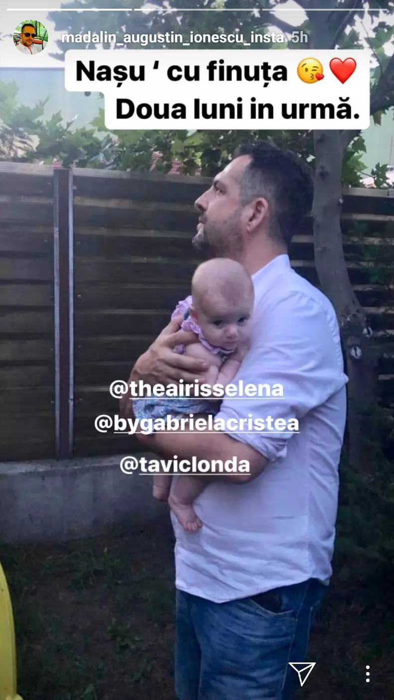 Mădălin Ionescu este naşul lui Iris