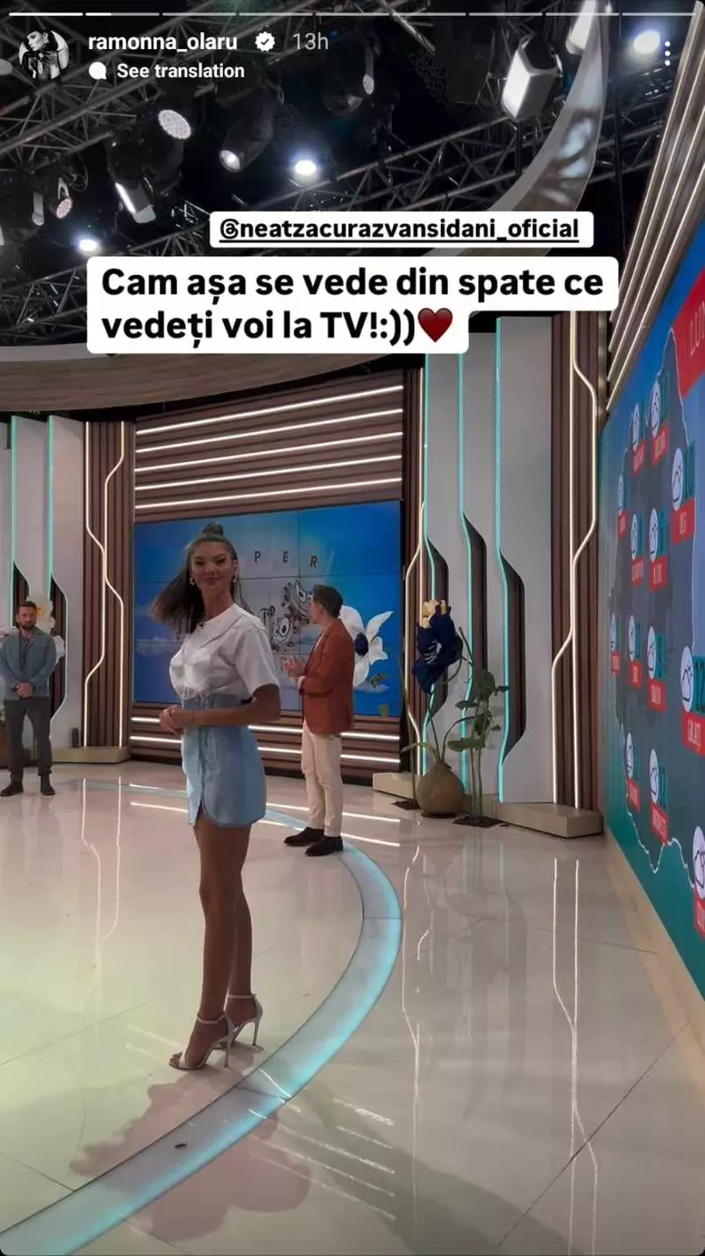 Ramona Olaru dezvăluie ceea ce nu se vede la TV imagini din culisele emisiunii Neatza cu Răzvan și Dani (3)