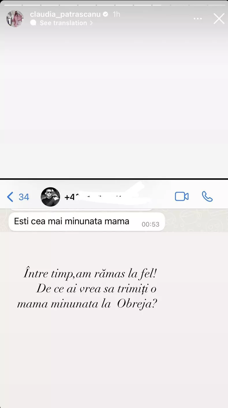 Claudia Pătrășcanu - mesaje Gabi Bădălău (1)