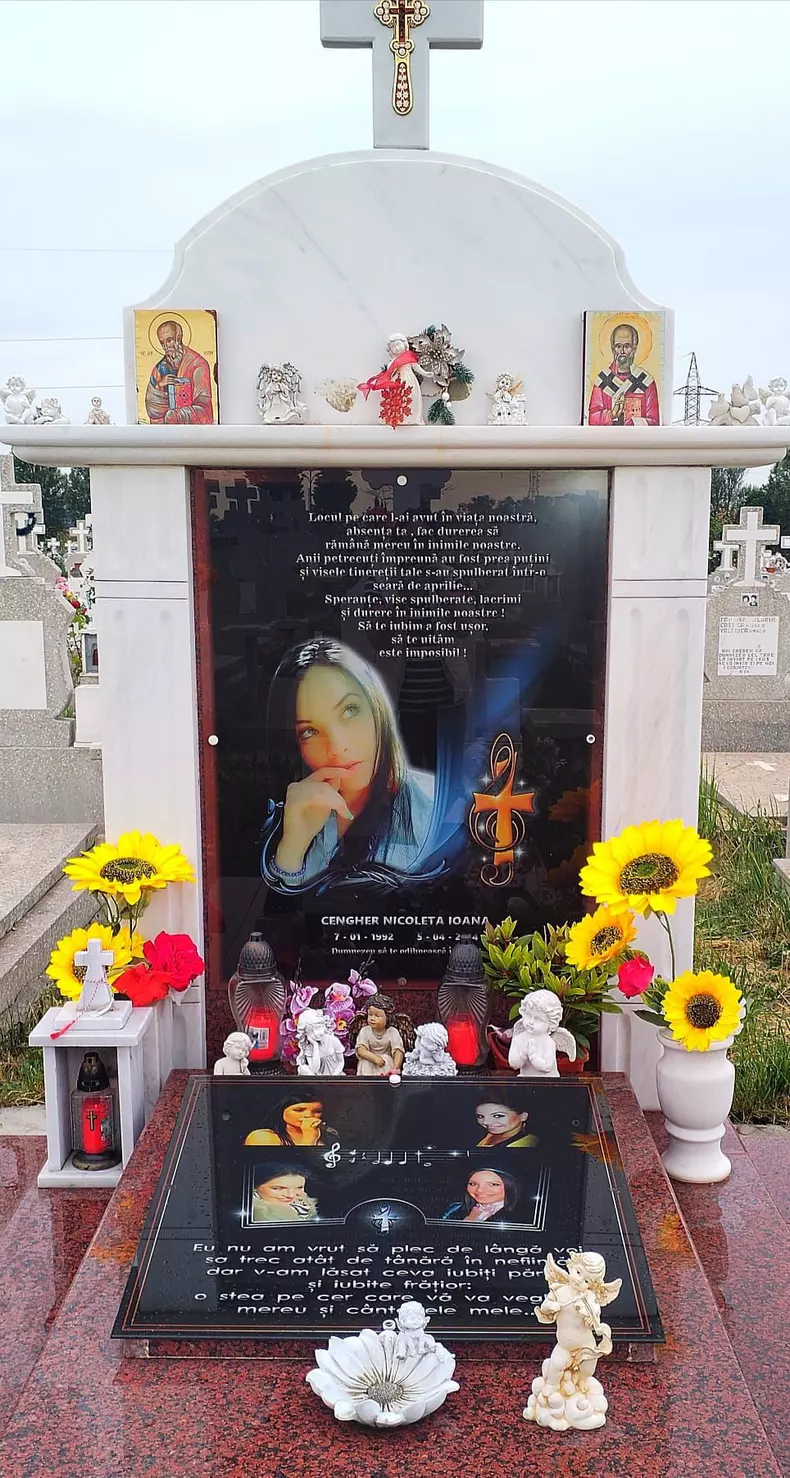Nicoleta Cengher mormant