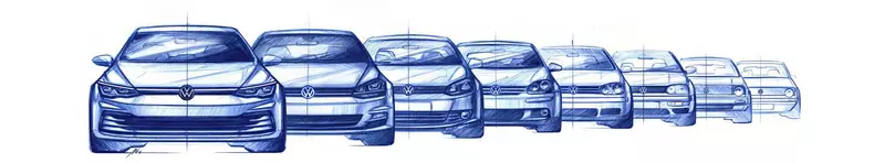 The all-new Golf (design sketch)