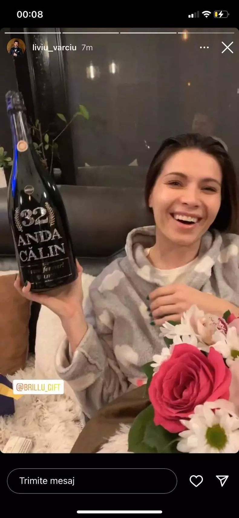 Anda Calin, iubita lui Varciu