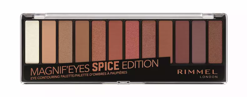 Paletă de farduri, Rimmel London, Magnif’Eyes Contouring Palette – Spice Edition, 59,90 lei