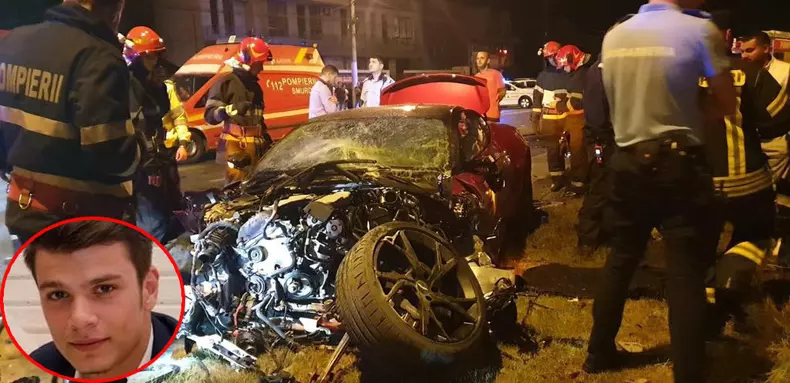 Mario Iorgulescu a făcut praf maşina de lux pe care o conducea, un Aston Martin de 300.000 de euro