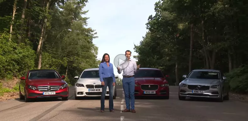 mercedes-benz clasa e bmw seria 5 audi a6 volvo s90 jaguar xf