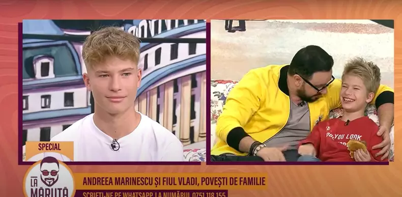Andreea Marinescu și fiul ei, împreună la televizor  (1)